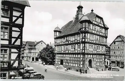 Melsungen Fulda Melsungen Rathaus * / Melsungen /Schwalm-Eder-Kreis LKR