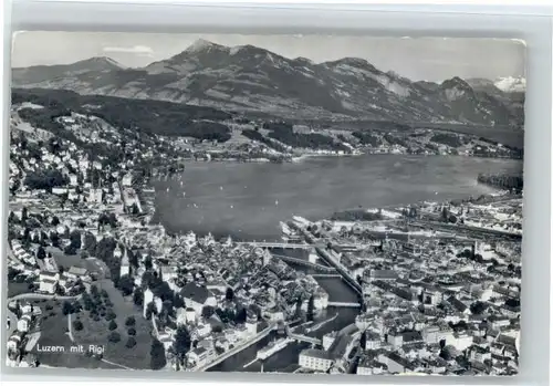 Luzern LU Luzern Rigi Fliegeraufnahme  x / Luzern /Bz. Luzern City