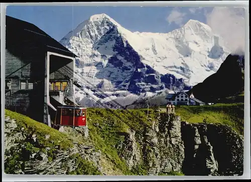 Wengen BE Wengen Maennlichen Luftseilbahn Eiger Moench * / Wengen /Bz. Interlaken