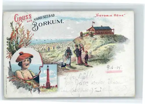 Borkum Nordseebad Borkum Victoria Hoehe x / Borkum /Leer LKR