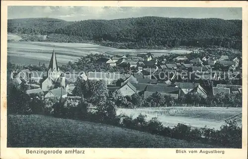 Benzingerode Harz Blick vom Augustusberg / Blankenburg /Harz LKR