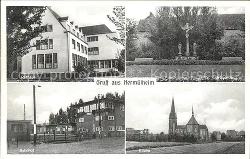 Hermuehlheim Rathaus Bahnhof / Koeln /Koeln Stadtkreis