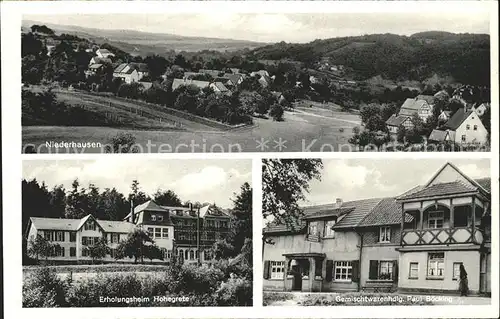 Niederhausen Hamm Sieg Erholungsheim Hohegrete Gemischtwaren Paul Boecking /  /