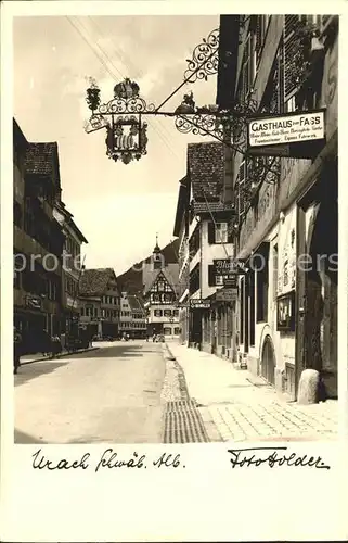 Urach Bad Gasthaus zum Fass Strasse / Bad Urach /Reutlingen LKR