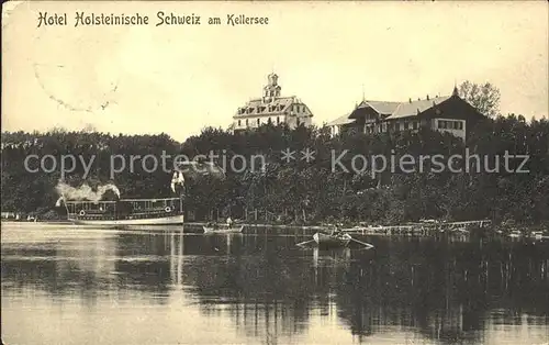 Kellersee Hotel Holsteinische Schweiz Dampfer  / Malente /Ostholstein LKR