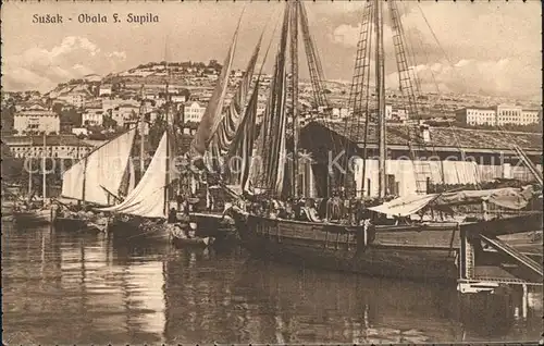 Susak Obala F. Supila Segelboote  / Kroatien /