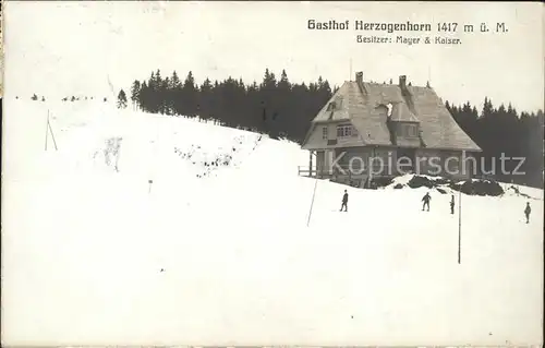 Herzogenhorn Gasthaus Mayer und Kaiser / Feldberg (Schwarzwald) /Breisgau-Hochschwarzwald LKR