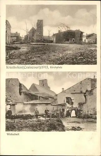 Kranhofen Craincourt Kirchplatz 1915 Wirtschaft /  /