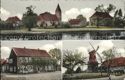 Westen Doerverden Aller Geschaeftshaus J.C. Thies Muehle / Doerverden /Verden LKR