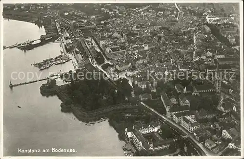 Konstanz Bodensee Fliegeraufnahme / Konstanz /Konstanz LKR