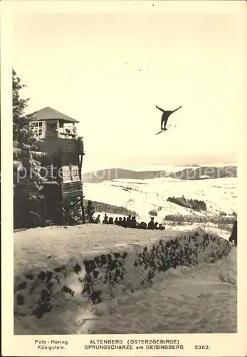 Altenberg Erzgebirge Sprungschanze Geissenberg / Geising /Saechsische Schweiz-Osterzgebirge LKR