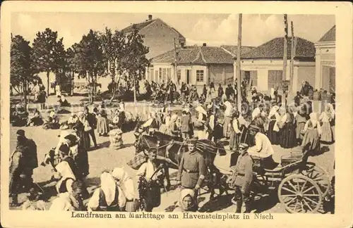 Nisch Okrug Nisava Landfrauen Markttag Havensteinplatz / Serbien /