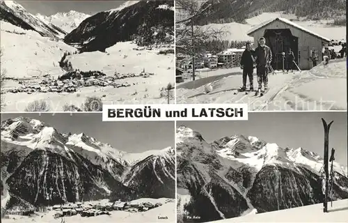 Berguen Bravuogn GR und Latsch Total und Teilansichten / Berguen /Bz. Albula