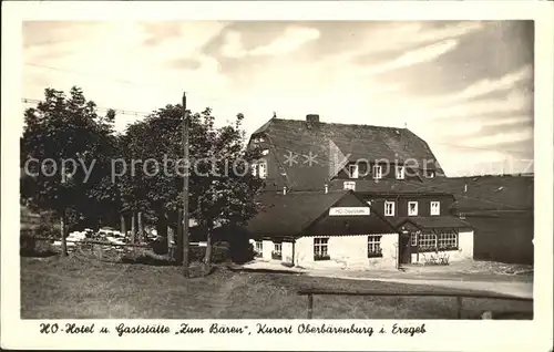 Oberbaerenburg Gaststaette zum Baeren / Altenberg /Saechsische Schweiz-Osterzgebirge LKR