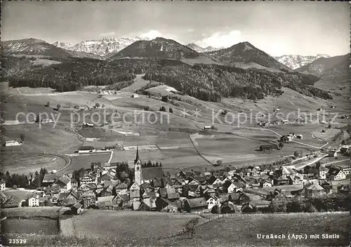 Urnaesch AR Gesamtansicht mit Alpenpanorama / Urnaesch /Bz. Hinterland