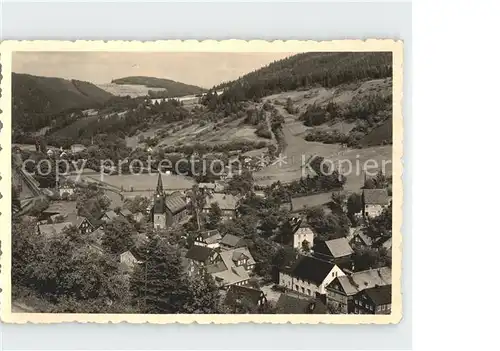 Glasbach Mellenbach mit Schwimmbad und Sportplatz / Mellenbach-Glasbach /Saalfeld-Rudolstadt LKR