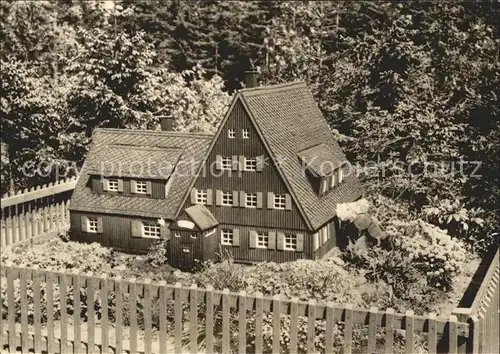 Altenberg Erzgebirge Modell des Alten Raupennestes / Geising /Saechsische Schweiz-Osterzgebirge LKR