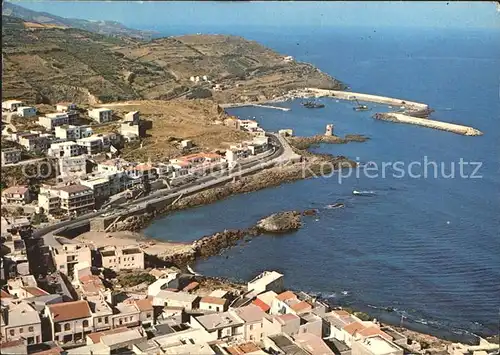 Castelsardo Porto dal Castello Fliegeraufnahme