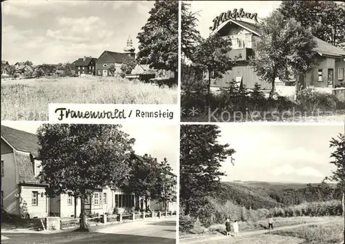 Frauenwald Thueringen Teilansicht Milchbar FDGB Erholungsheim Raymonde Dien Waldweg Kat. Frauenwald