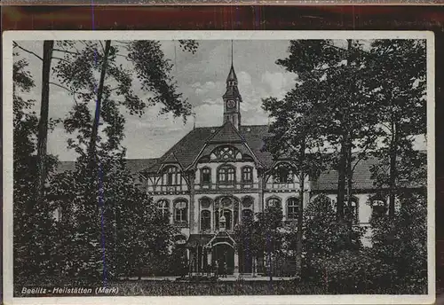 Heilstaetten Beelitz Mark Sanatorium Feldpost Kat. Beelitz