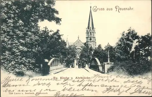 Neuenahr Ahrweiler Ahrbruecke Kirche Kat. Bad Neuenahr Ahrweiler