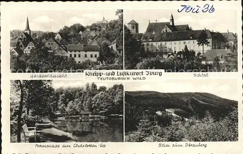 Iburg Teutoburger Wald Kneipp Luftkurort Charlottensee Doerenberg Gesamtausicht Kat. Hoerstel