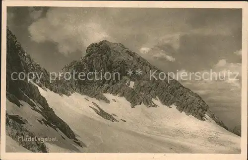 Maedelegabel Gebirgspanorama Allgaeuer Alpen Kat. Oberstdorf