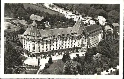 Fribourg FR Theologen Convikt Salesianum Fliegeraufnahme Kat. Fribourg FR