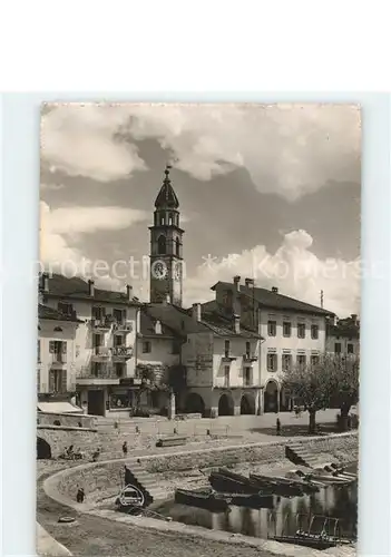 Ascona TI Hafenpartie Lago Maggiore Kirche / Ascona /Bz. Locarno