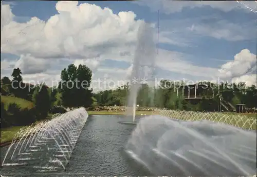 Stuttgart Bundesgartenschau Springbrunnen Kat. Stuttgart