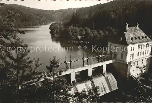 Hoellensteinsee mit Kraftwer Kat. Viechtach