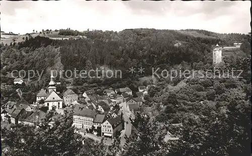 Bad Berneck Ortsansicht Kat. Bad Berneck Fichtelgebirge