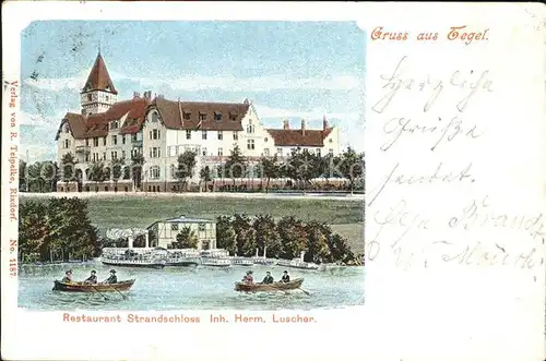 Tegel Restaurand Strandschloss Litho / Berlin /Berlin Stadtkreis