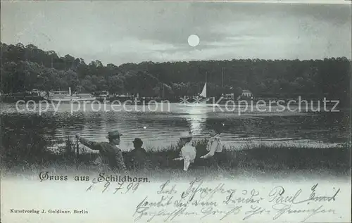 Schildhorn Berlin See Dampfer Segelboot / Berlin /Berlin Stadtkreis