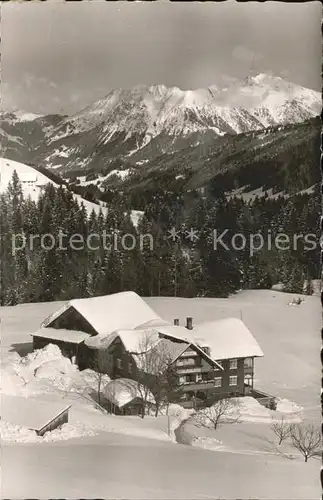 Schwende Riezlern Kleinwalsertal Cafe Pension Bergblick Kat. Mittelberg Vorarlberg