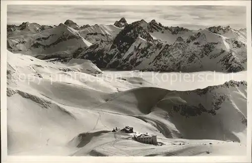 Nebelhornbahn Endstation mit Edmund Probst Haus