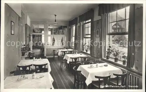 Riezlern Kleinwalsertal Vorarlberg Gasthof Post Veranda Kat. Mittelberg