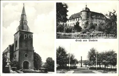 Bachem Losheim Burg Kirche  Kat. Losheim