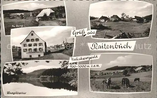 Raitenbuch Lenzkirch Windgfaellweiher Berge Kat. Lenzkirch