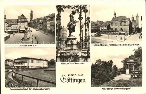 Goettingen Herberhausen Marktplatz Gaenselieselbrunnen Kat. Goettingen