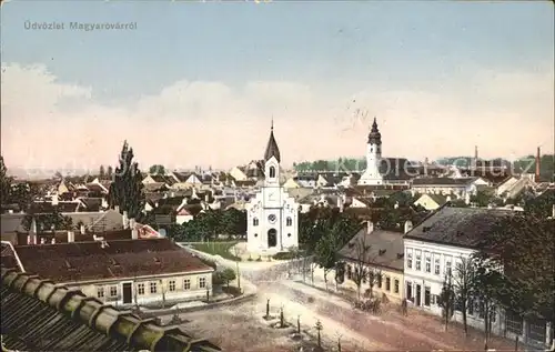 Magyarovarrol Stadtblick Kirchen Kat. Mosonmagyarovar