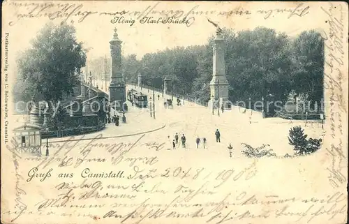 Cannstatt Koenig Karl Bruecke Kat. Stuttgart