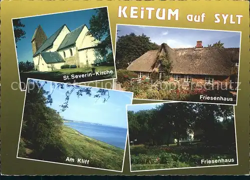 Keitum Sylt Friesenhaus Kliff Sankt Severin Kirche Kat. Sylt Ost