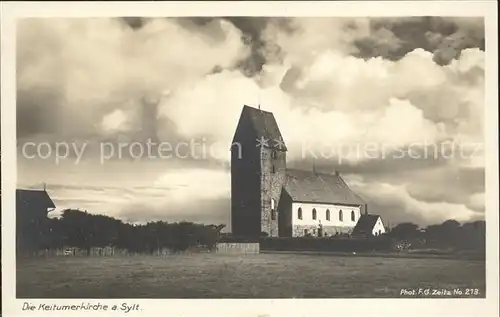 Keitum Sylt Kirche Kat. Sylt Ost