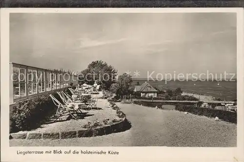 Travemuende Ostseebad Restaurant-Cafe Hermannshoehe Liegeterrasse / Luebeck /Luebeck Stadtkreis