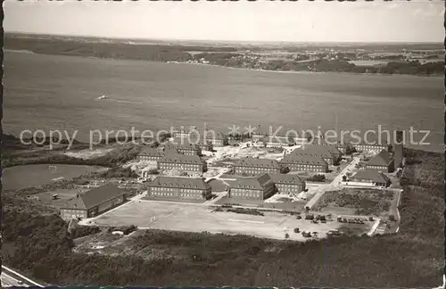 Meierwik Marineschule Fliegeraufnahme Kat. Gluecksburg Ostseebad