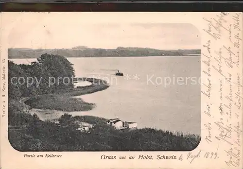 Gremsmuehlen Partie am Kellersee Kat. Malente Gremsmuehlen