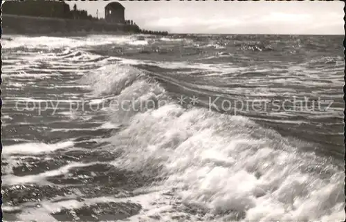 Borkum Nordseebad Brandung am Strand / Borkum /Leer LKR