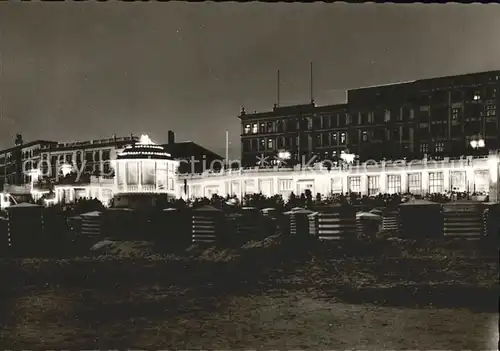 Borkum Nordseebad Abend am Strand / Borkum /Leer LKR