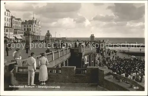 Borkum Nordseebad Strandpromenade